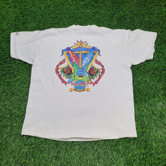 Vintage Hard-Rock Cafe Honolulu T-Shirt XL 24x27 Made in USA 90s - Picture 1 of 14